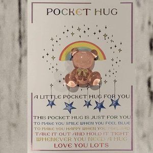 Mini Bear Pocket Hug Keepsake Thinking of You Encouragement Gift New